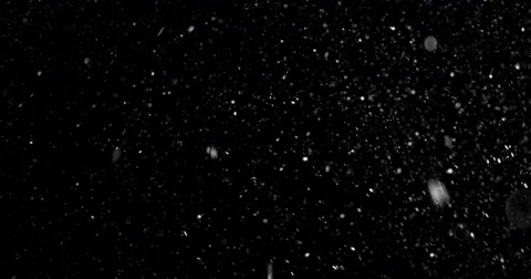 Abstract dust particles like snow on dark background snowflakes Stock Footage 72284356