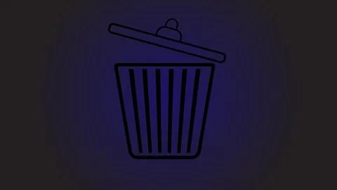 Abstract dustbin icon. Trash can icon dustbin illustration trendy dustbin. Stock-Illustration