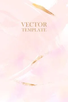 Abstract dusty pink Fluid creative template, cards, color covers set. Geometric Stock Illustration