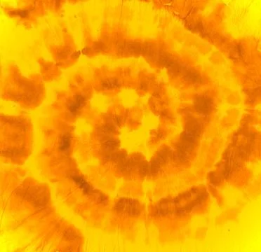 Abstract Dye. Hippie Swirl Patterns. Orange Batik Stock Illustration
