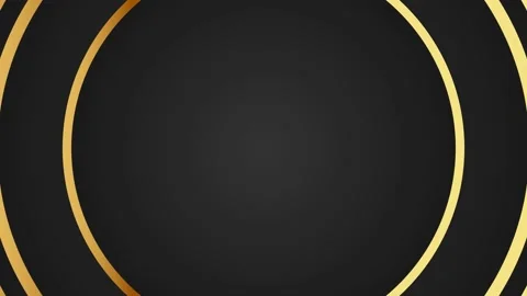 Abstract dynamic background circle with gold line 4K video Stock Footage 221606045