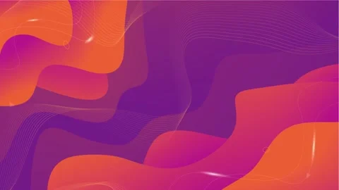 Abstract, dynamic background featuring fluid shapes and a vibrant color pale Stock Footage 327107956