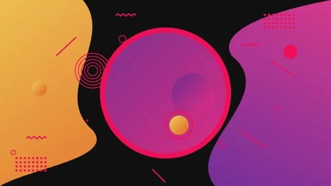 Abstract dynamic background featuring fluid colorful shapes and geometric p.. Stock Footage 341096394
