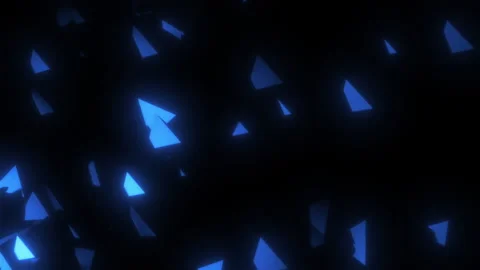 Abstract dynamic background of geometric bright blue objects , contains a loo Stock Footage 168569676