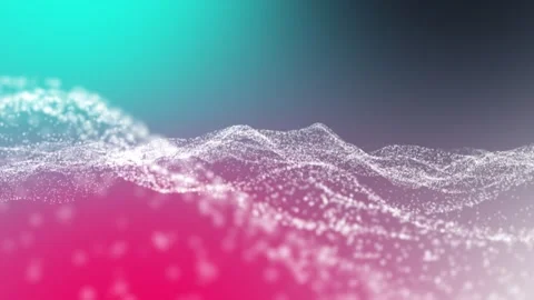 Abstract dynamic background of glowing gray magical waves on dark background 動画素材 282443515