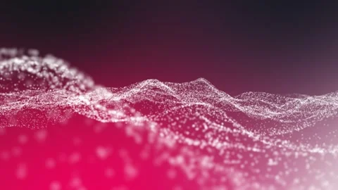 Abstract dynamic background of glowing gray magical waves on dark background 動画素材 282443517