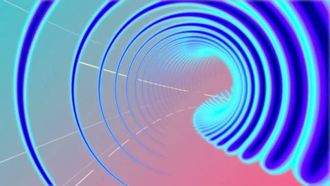 Abstract dynamic background with glowing neon shapes Stock Footage 102178338