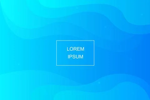 Abstract dynamic background with liquid shapes in blue color.The waves. Stock Illustration