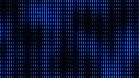 Abstract dynamic with blue dots wave on transparent black background. Motio.. Stock Illustration