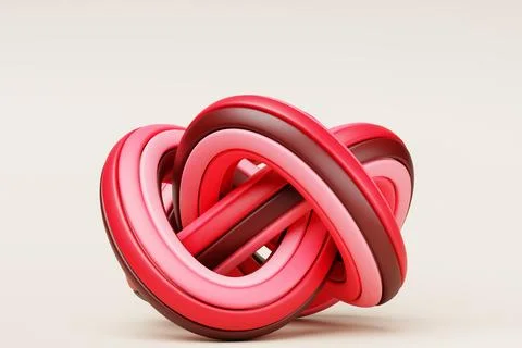 Abstract dynamic   colorful   shape. 3D illustration and rendering. Elegant l 스톡 사진