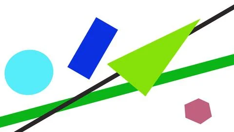 Abstract dynamic composition symbolizing life and people. green and blue Stock Illustration
