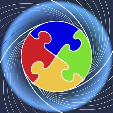 Abstract dynamic conceptual symbol Illustrazione stock