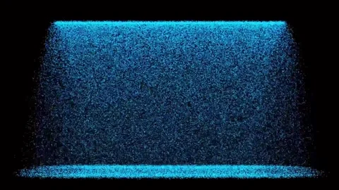 Abstract dynamic cool particle fluid background material Stock Footage 334097695