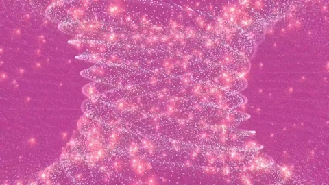 Abstract dynamic cool particle fluid background material Stock-Footage 334097732