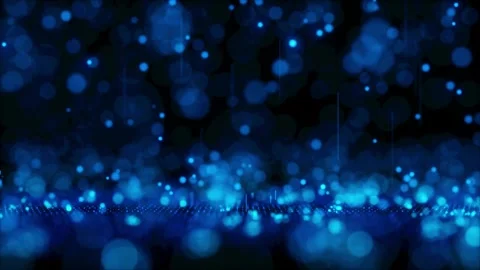 Abstract dynamic cool particle fluid background material Stock Footage 334097766