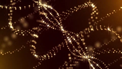 Abstract dynamic cool particle fluid background material Video stock 334097767