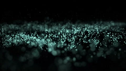Abstract dynamic cool particle fluid background material Stock Footage 334097805