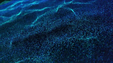 Abstract dynamic cool particle fluid background material Stock-Footage 334097851