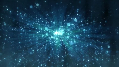 Abstract dynamic cool particle fluid background material Stock Footage 334097952