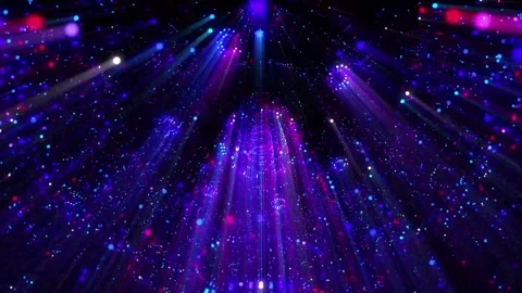 Abstract dynamic cool particle fluid background material Stock Footage 334098115