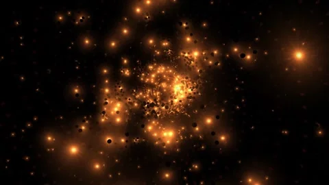 Abstract dynamic cool particle fluid background material Stock Footage 334098219