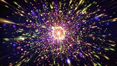 Abstract dynamic cool particle fluid background material Stock Footage 334098239