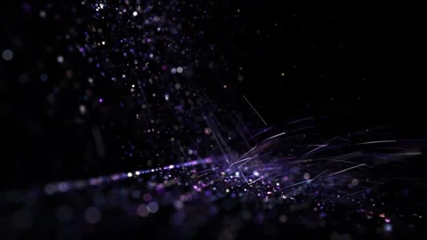 Abstract dynamic cool particle fluid background material Stock Footage 334098257