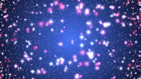 Abstract dynamic cool particle fluid background material Stock Footage 334098264