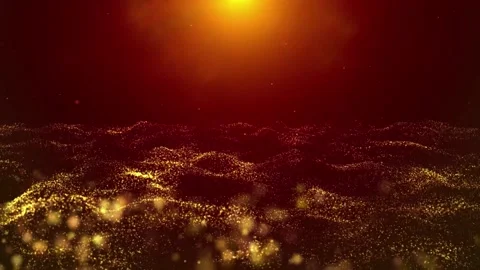 Abstract dynamic cool particle fluid background material Stock Footage 334098275
