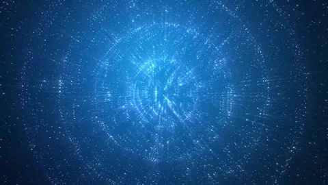 Abstract dynamic cool particle fluid background material Video stock 334098281