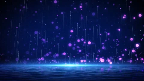 Abstract dynamic cool particle fluid background material Stock Footage 334098291