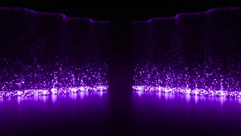Abstract dynamic cool particle fluid background material Stock Footage 334109787