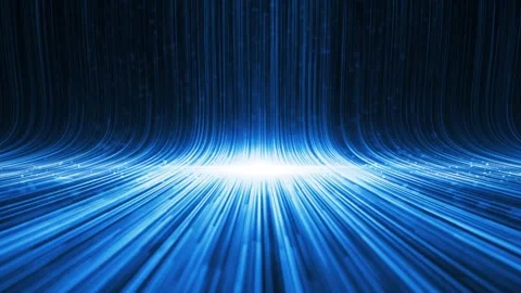 Abstract dynamic cool particle fluid background material Stock Footage 334109849