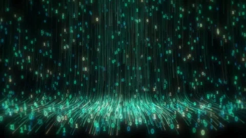Abstract dynamic cool particle fluid background material Stock Footage 334109861