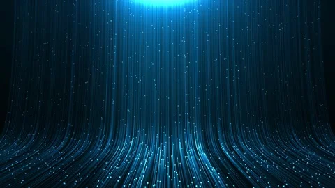 Abstract dynamic cool particle fluid background material Stock Footage 334109937