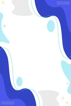 Abstract Dynamic Curves Background Template in Flat Style Stock Illustration