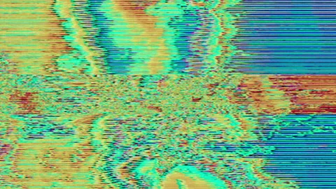 Abstract dynamic cyberpunk psychedelic glittering background. Fractal ornaments. Stock Footage 151224259
