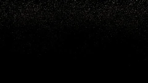 Abstract dynamic falling golden glitter particles and dots. Rain of golden Stock Footage 315236454