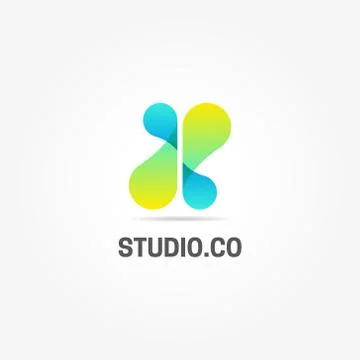 Abstract Dynamic Fluid Logo Sign Symbol Icon Stock Illustration