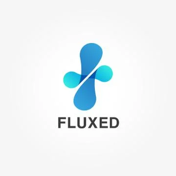 Abstract Dynamic Fluid Logo Sign Symbol Icon Stock Illustration