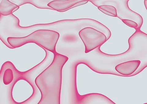 Abstract dynamic fluid overlap textured red background 3d Stock Illustration