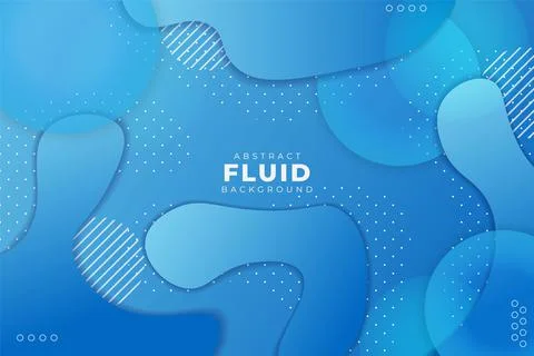 Abstract Dynamic Fluid Shape Gradient Background Blue with Glow Circle Effect Stock Illustration