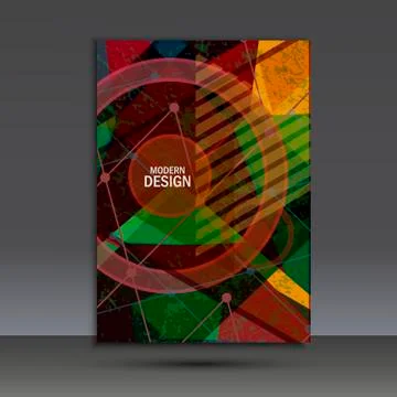 Abstract dynamic geometric background Stock Illustration