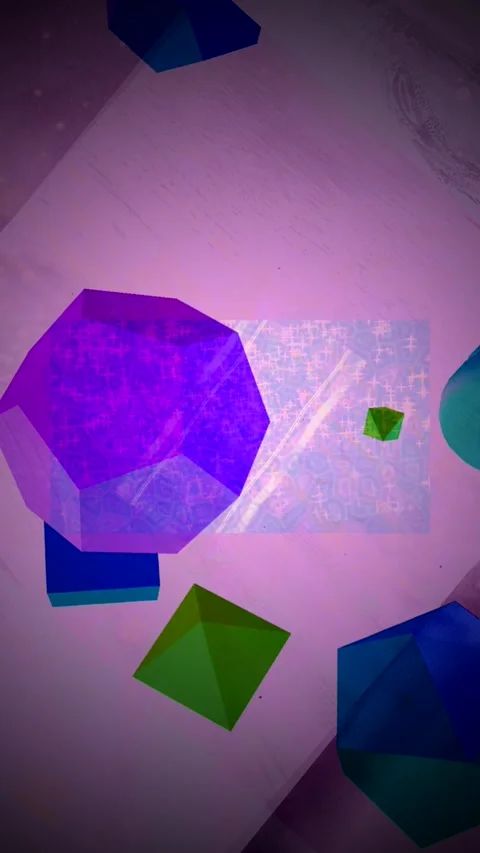 Abstract Dynamic Geometric Motion Vídeo Stock 341537717