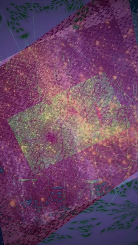 Abstract Dynamic Geometric Motion Vídeo Stock 341560549