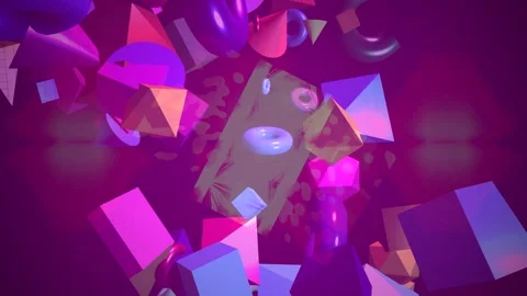 Abstract Dynamic Geometric Motion Vidéo 341567787