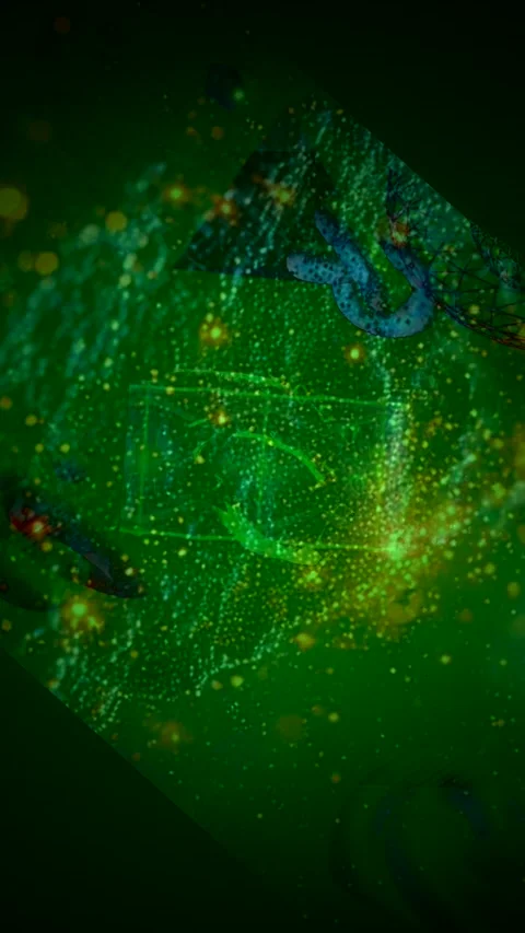 Abstract Dynamic Geometric Motion Vidéo 341580681