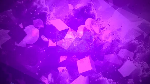 Abstract Dynamic Geometric Motion Vídeo Stock 341603421
