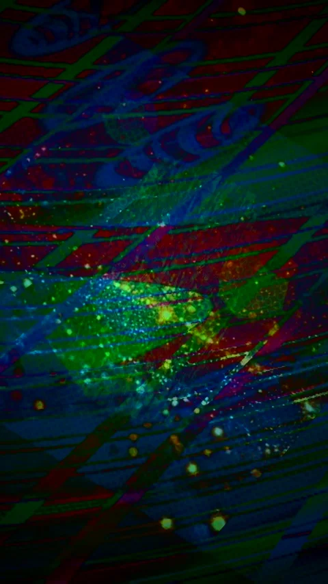 Abstract Dynamic Geometric Motion Vidéo 341615450