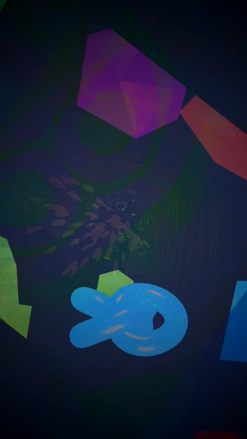 Abstract Dynamic Geometric Motion 動画素材 341616883